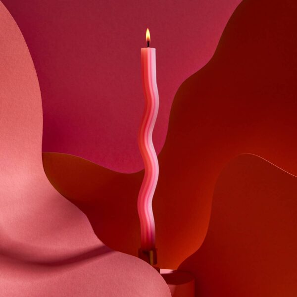 54 Celsius - Wiggle Candles - Orange (2 Pack) - 11" Vibrant Taper Candles - Image 3