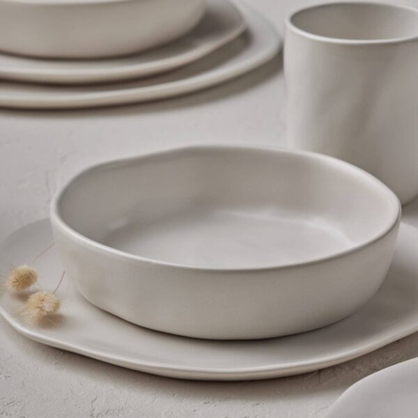 Hekonda Stoneware Dinnerware Set - Beige - Image 5