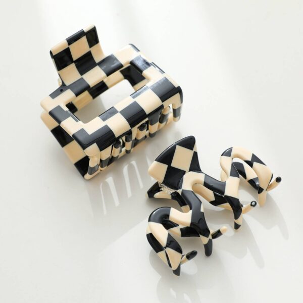 Adorro - Checkmate | Assorted Eco-Friendly Claw Clips - Image 7