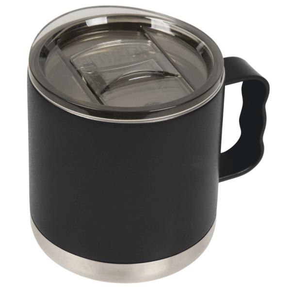 15 oz Double-Wall Vacuum Insulated Camp Mug with Slide Lid: Matte Black - Image 7