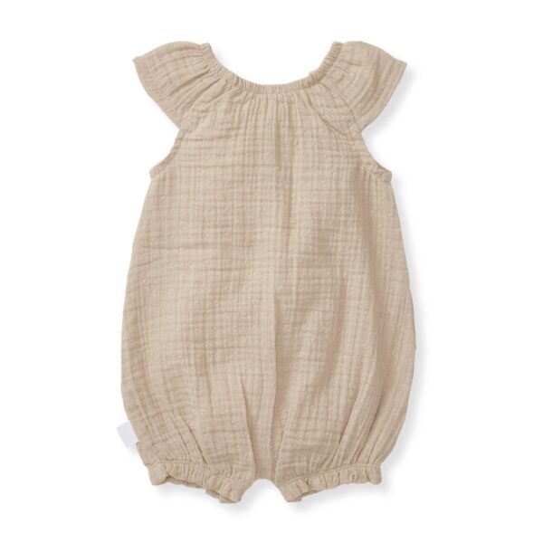 Dotted Muslin Bubble: Fossil, 3-6 Months - Image 3