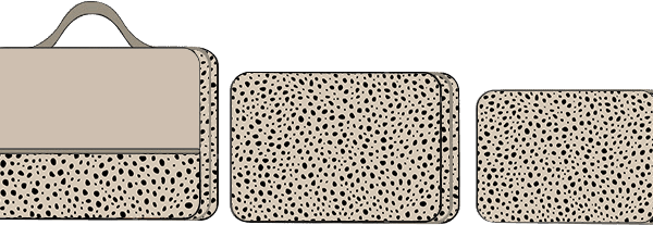 3 Piece Packing Cube Set: Cheetah Spot - Image 9