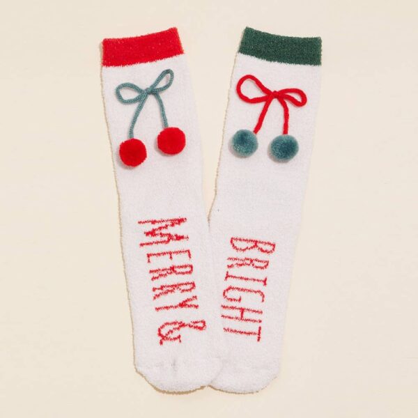 4Pairs - Holly Jolly Christmas Gift Socks - Image 4