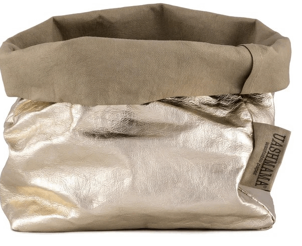 PAPER BAG Medium Platino