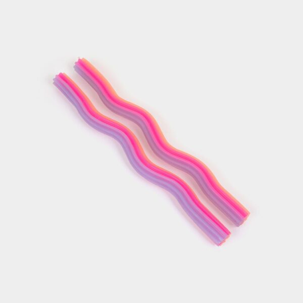 54 Celsius - Wiggle Candles - Orange, Pink & Lav. (2 Pack) - 11" Tapers - Image 2