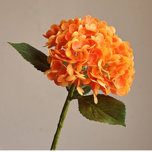 22" Large Bloom Ultra Realistic Real Touch Hydrangea: Green - Image 4