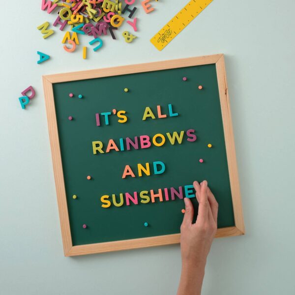 1" 200pc Rainbow Pop Magnetic Letters - Image 5