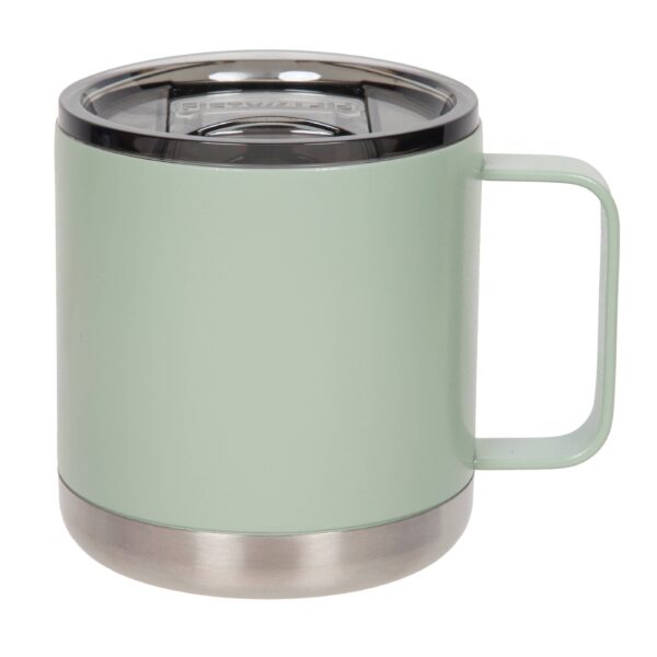 15 oz Double-Wall Vacuum Insulated Camp Mug with Slide Lid: Matte Black - Image 10