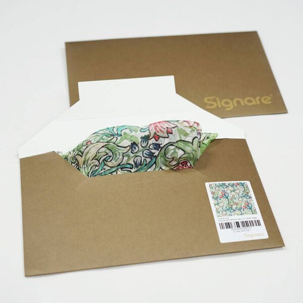 100% Pure Silk Scarf - William Morris Golden Lily - Image 3