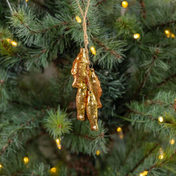 5" PINK FISH CLUSTER ORNAMENT - Image 2