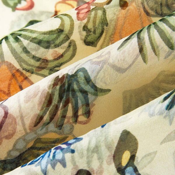 100% Pure Silk Scarf - Charles Voysey Alice In Wonderland - Image 4
