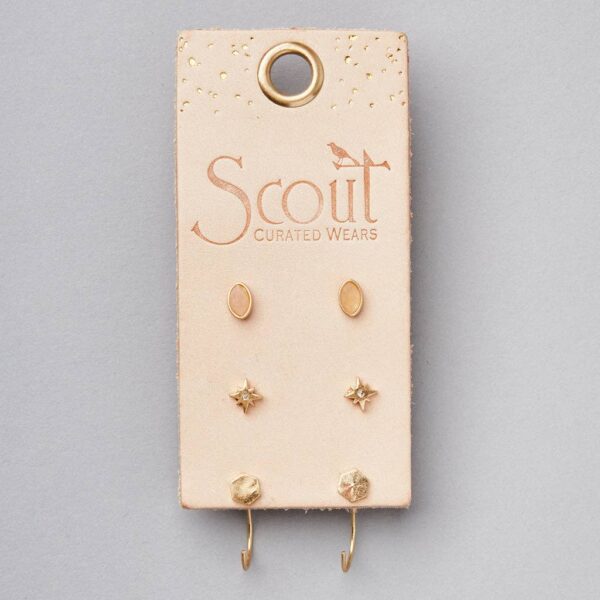 Gabby Stud Trio- Gold - Image 2