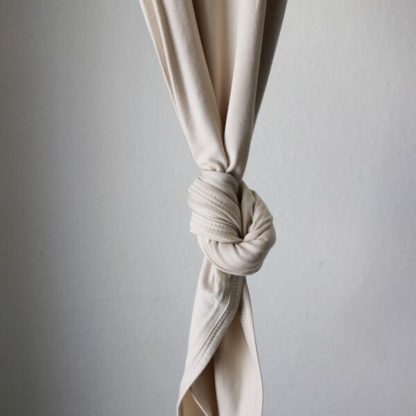 Natural Bamboo Knotted Gown: 0-3 Months - Image 9