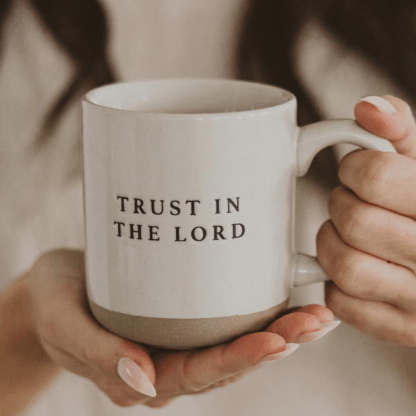 *NEW* Trust In The Lord Stoneware Coffee Mug - Home Decor - Image 6