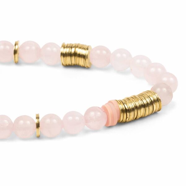 Intermix Stone Stacking Bracelet - Rose Quartz - Image 6