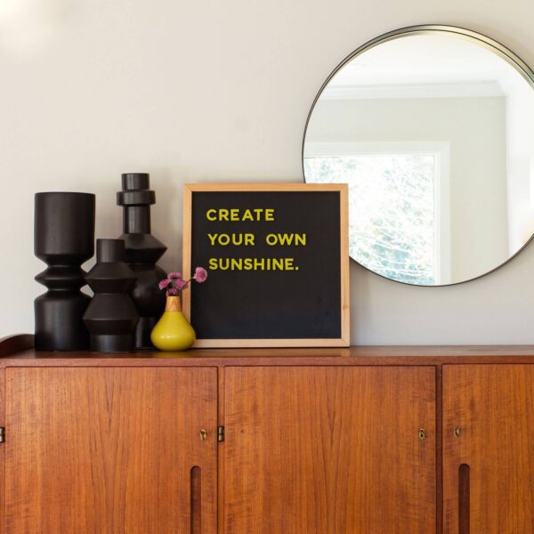 15x15 Black Magnetic Chalkboard - Image 5