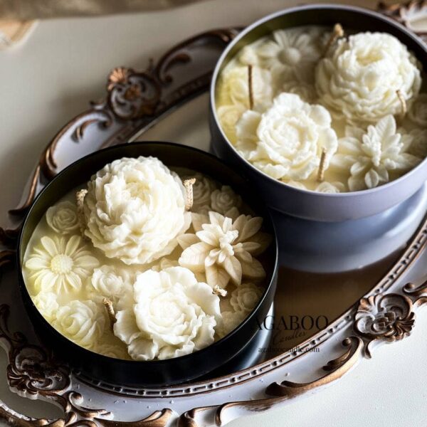 Agaboo Candle - Flower Candle 12 oz 2x5.5in - Container - Image 8