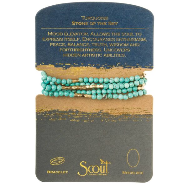 Stone Wrap: Turquoise/gold - Stone of the Sky - Image 4