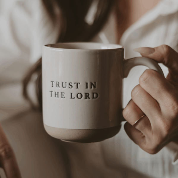 *NEW* Trust In The Lord Stoneware Coffee Mug - Home Decor - Image 7