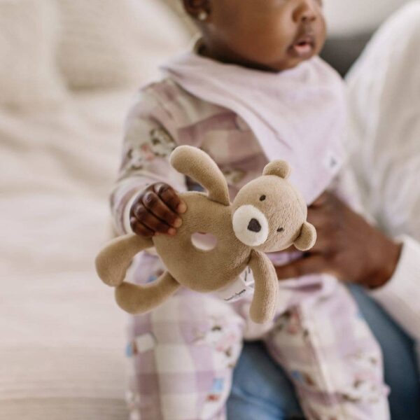 Bear Plush Baby Rattle: Bear, One Size - Image 3