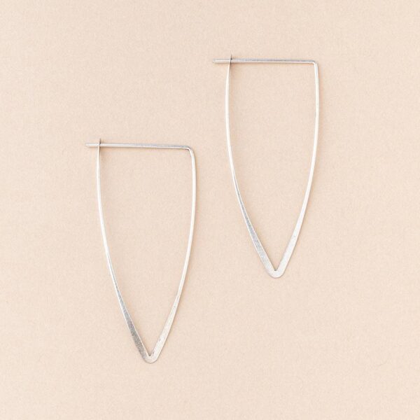 Refined Earring Collection - Galaxy Triangle/Sterling Silver - Image 3