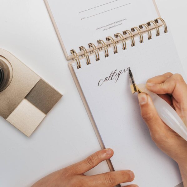 A5 Vegan Leather Bullet Journal Dot Grid Notebook - Image 3