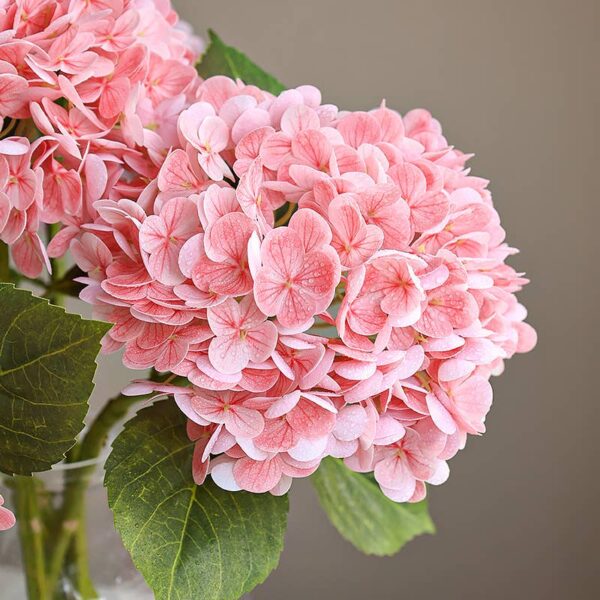 22" Large Bloom Ultra Realistic Real Touch Hydrangea: Green - Image 6