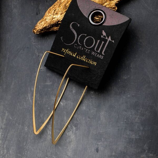 Refined Earring Collection - Galaxy Triangle/Sterling Silver - Image 4