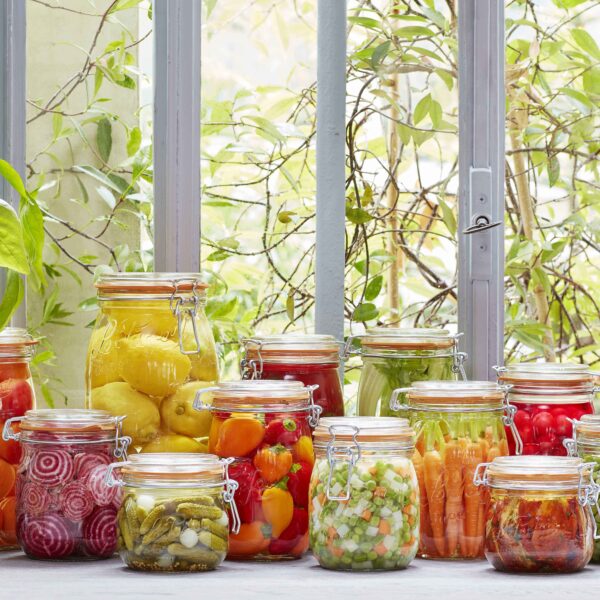Le Parfait - 500ml Rounded French Glass Storage Jar WAirtight Rubber Sea - Image 2