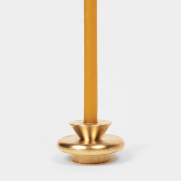 54 Celsius - Solid Brass Candle Holder XS - 1.6" Tall & Fits 3/8" Candles - Image 2