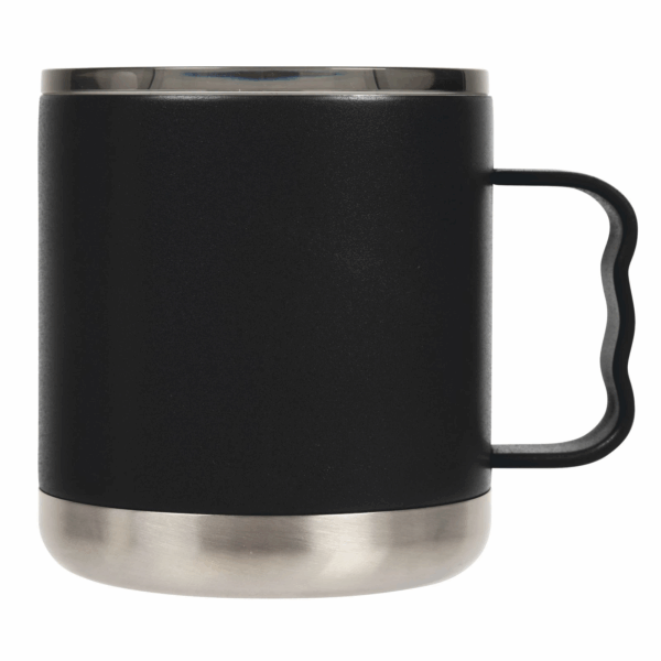15 oz Double-Wall Vacuum Insulated Camp Mug with Slide Lid: Matte Black - Image 12