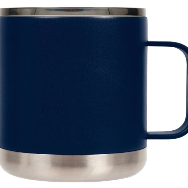15 oz Double-Wall Vacuum Insulated Camp Mug with Slide Lid: White/Slate Speckled - Image 16