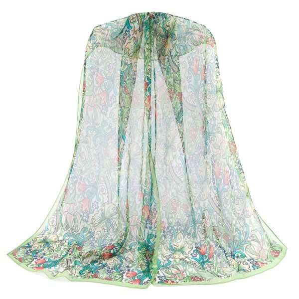100% Pure Silk Scarf - William Morris Golden Lily - Image 4