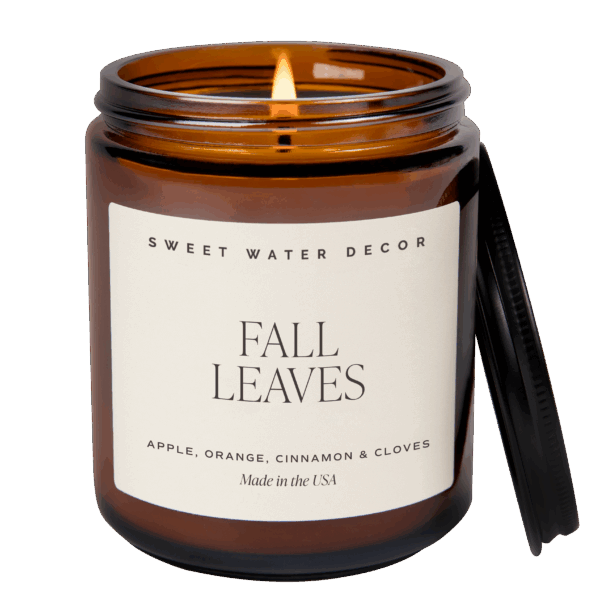 Sweet Water Decor - *NEW* Fall Leaves 9 oz Soy Candle - Fall Decor & Gifts - Image 2