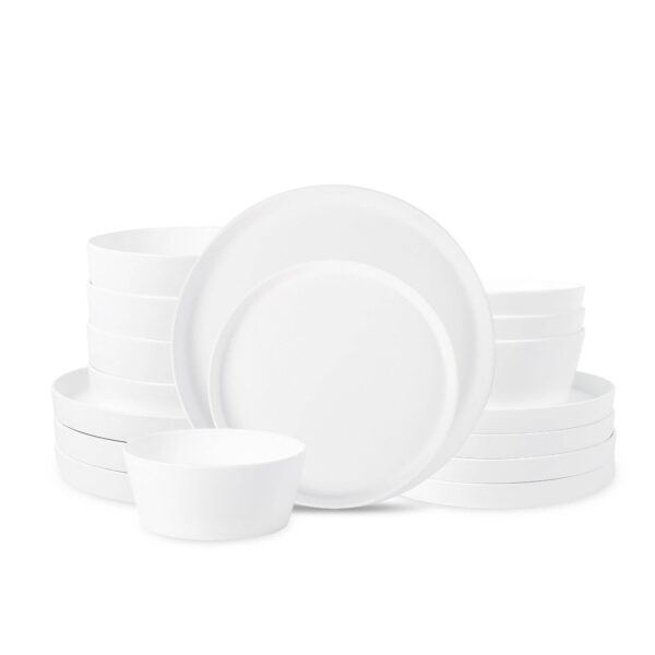 Fosca Bone China Dinnerware Set - Matte White - Image 7