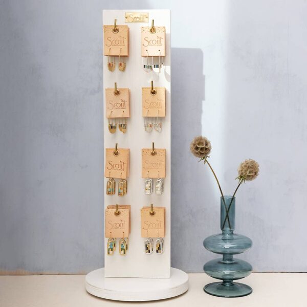 Good Karma Miyuki Frame Earring - Turquoise/Gold - Image 5