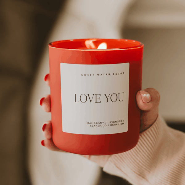 *NEW* Love You 15 oz Soy Candle - Home Decor & Gifts - Image 7