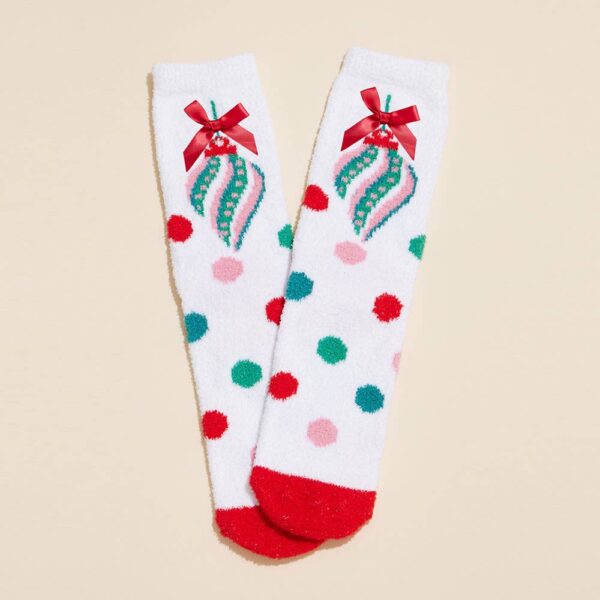 4Pairs -Snowman Holly Christmas Gift Socks - Image 5