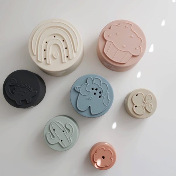 Classic Silicone Stacking Nesting Cups - Image 15