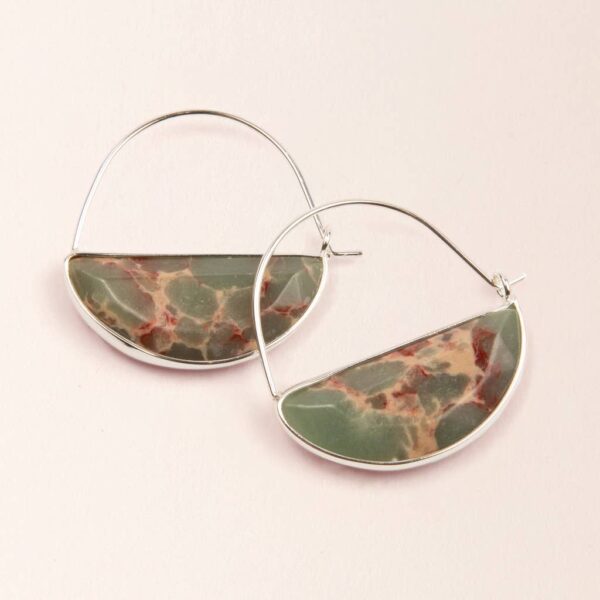 Stone Prism Hoop - Aqua Terra/Silver - Image 4
