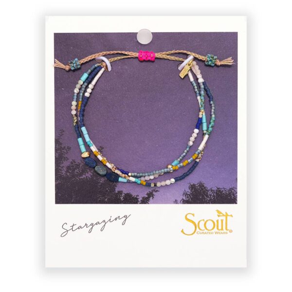 Mixed Media Bracelet - Truth/Lapis/Gold - Image 8