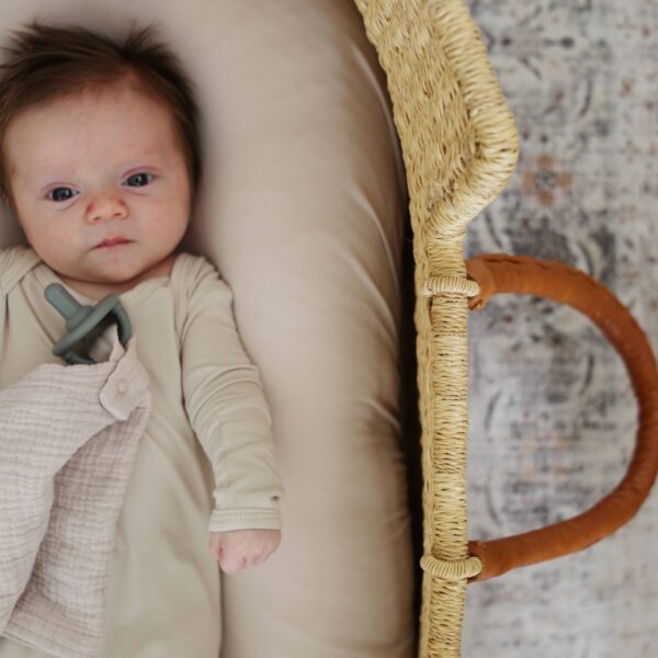 Natural Bamboo Knotted Gown: 0-3 Months - Image 14