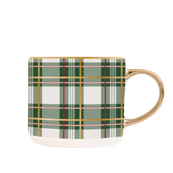 *NEW* Green Plaid Coffee Mug - Christmas Decor & Gifts - Image 4