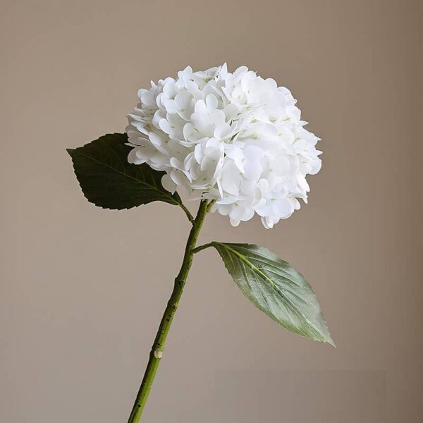 22" Large Bloom Ultra Realistic Real Touch Hydrangea: Green - Image 9