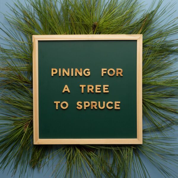 1" 200pc Faux Wood Southern Pine Magnetic Letters - Image 2