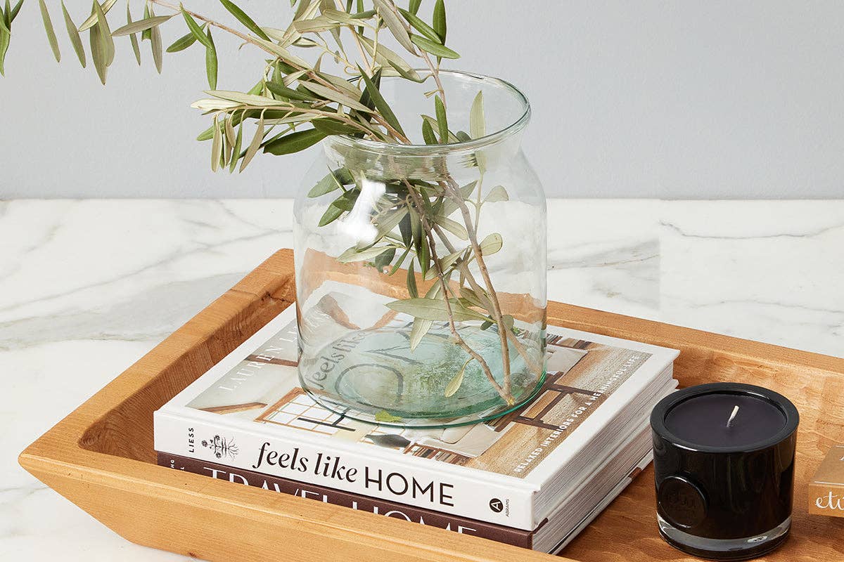Clear Glass Mason Jar/Vase, 3L