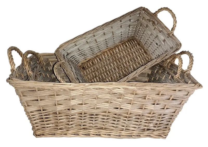 Parisian Style Flea Market Baskets, Set of 3