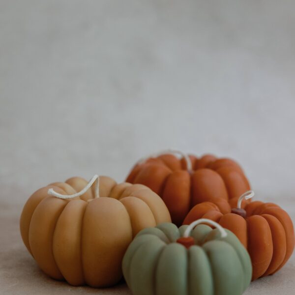 Pumpkin candle - Large: Terracotta, Apples and Maple Bourbon