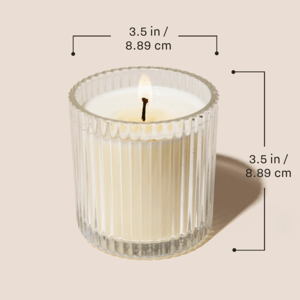 Pumpkin Spice 11 oz Soy Candle, Ribbed Jar