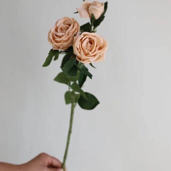28.75"-Elegant Fall theme Real Touch Cabbage Rose : Dark Mocha - Image 6